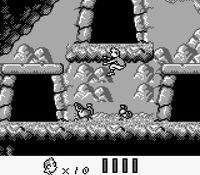 une photo d'Ã©cran de Tintin - Le Temple du Soleil sur Nintendo Game Boy